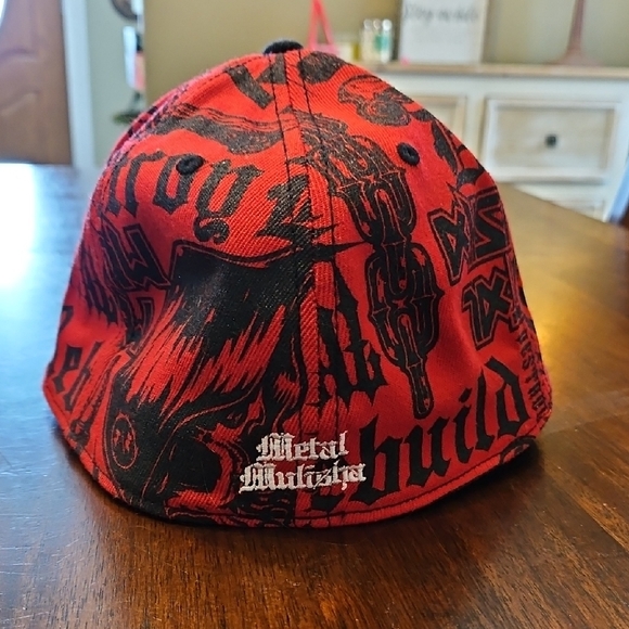 Metal Mulisha Black and Red Graphic Hat - Picture 4 of 6